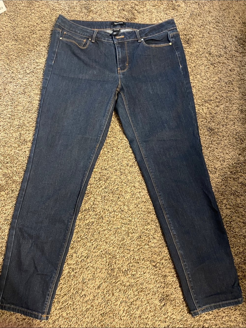 White House Black Market Dark Blue Straight Leg Jeans